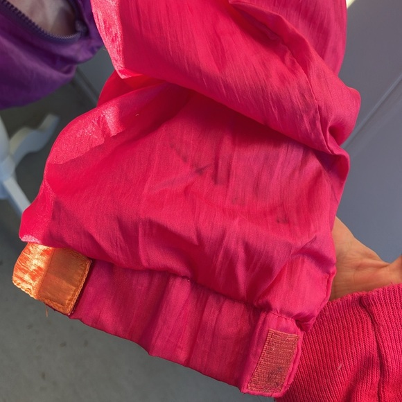 Vintage 80s 90s Hot Pink, Purple, and Orange Windbreaker - Picture 5 of 10